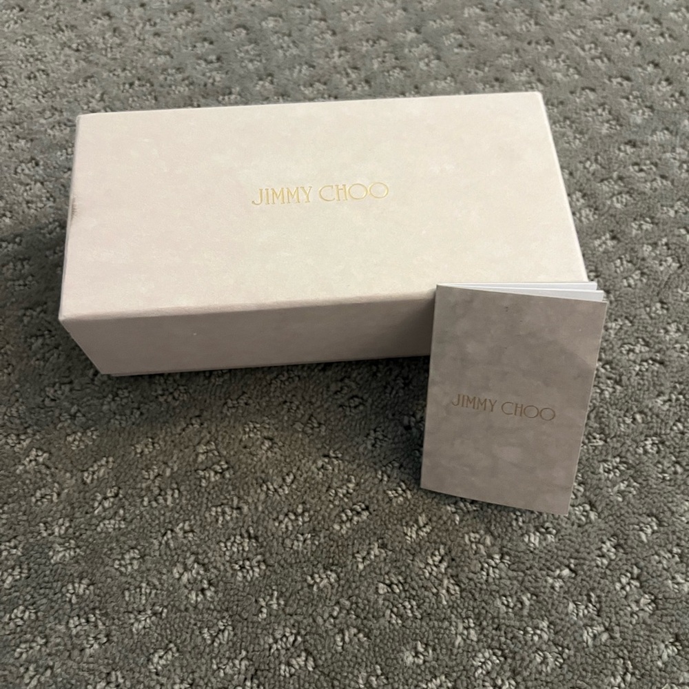 Jimmy Choo Cream gift Box with Gold Logo